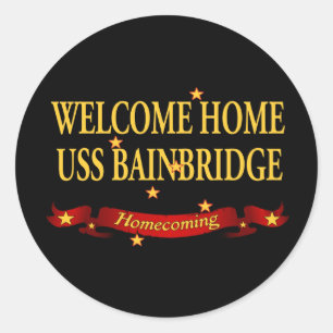 Sticker Rond Accueil USS Bainbridge