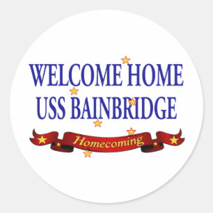 Sticker Rond Accueil USS Bainbridge