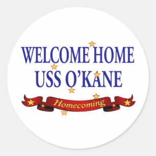 Sticker Rond Accueil USS O'Kane