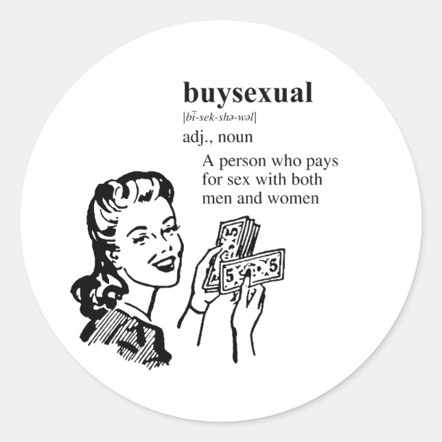 STICKER ROND ACHATSEXUEL (Devant)