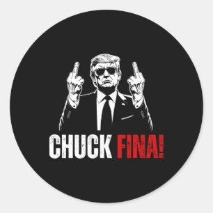 Sticker Rond Acheter American Chuck Fina Chine Jour de la libér