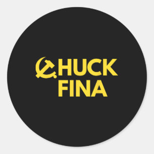Sticker Rond Acheter American Chuck Fina Chine Jour de la libér