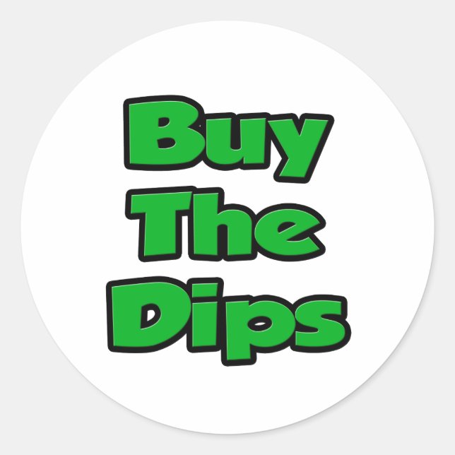 Sticker Rond Acheter Les Dips (Devant)