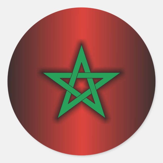 Sticker Rond "Acier marocain 2" (Devant)
