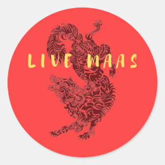 STICKER ROND ACOTAR LIVE MAAS