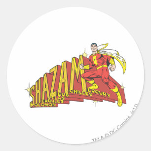 Sticker Rond Acronyme de Shazam