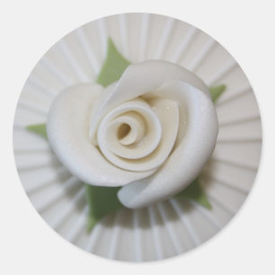 Sticker Rond Acte serré Bouton de Rose