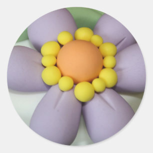 Sticker Rond Acte serré Fleur de Sucre