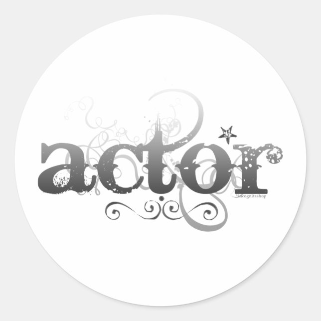 Sticker Rond Acteur urbain (Devant)