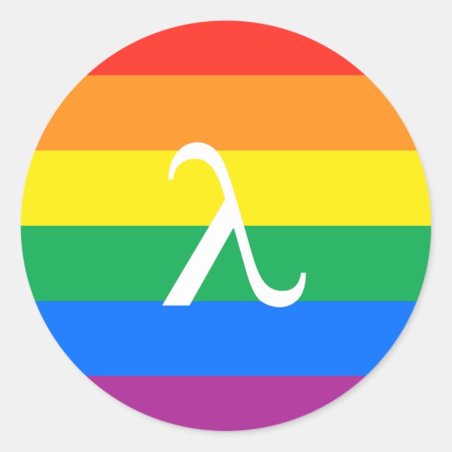 Sticker Rond Activisme gay pride (Devant)