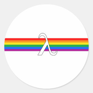 Sticker Rond Activisme gay pride