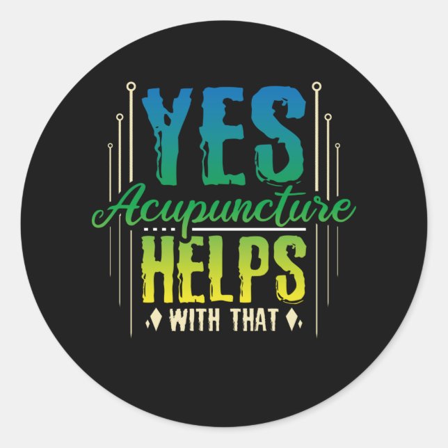 Sticker Rond Acupuncture aide (Devant)