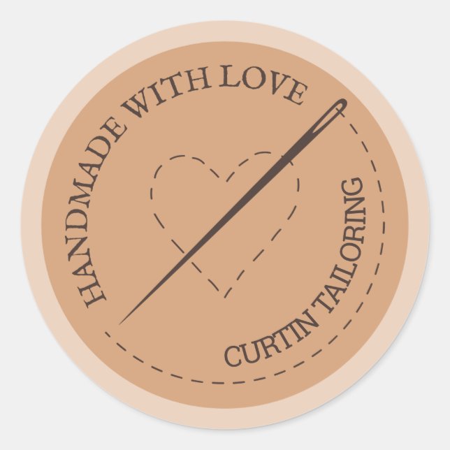 Sticker Rond Adaptation des entreprises (Devant)