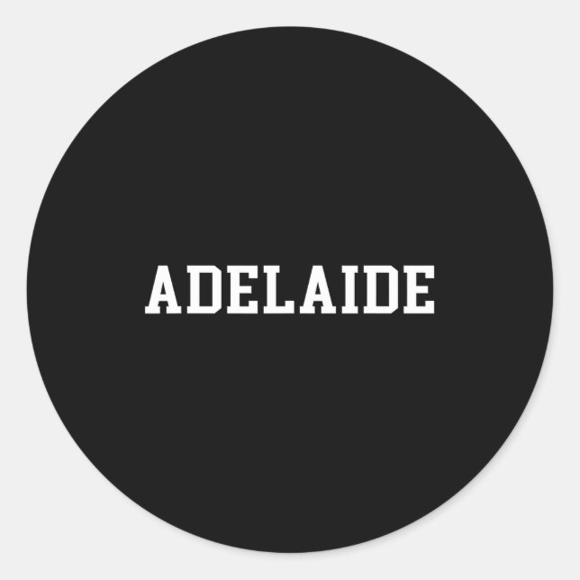 Sticker Rond Adelaide  (Devant)