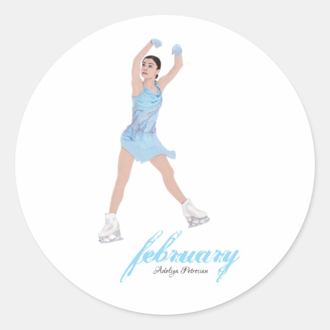 Sticker Rond Adeliya Petrosian Février (Devant)