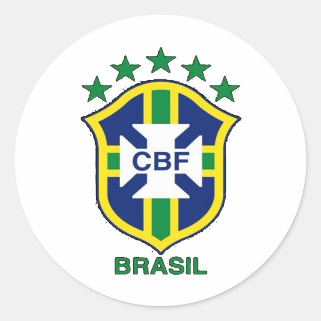 Sticker Rond Adesivo Brasil (Devant)