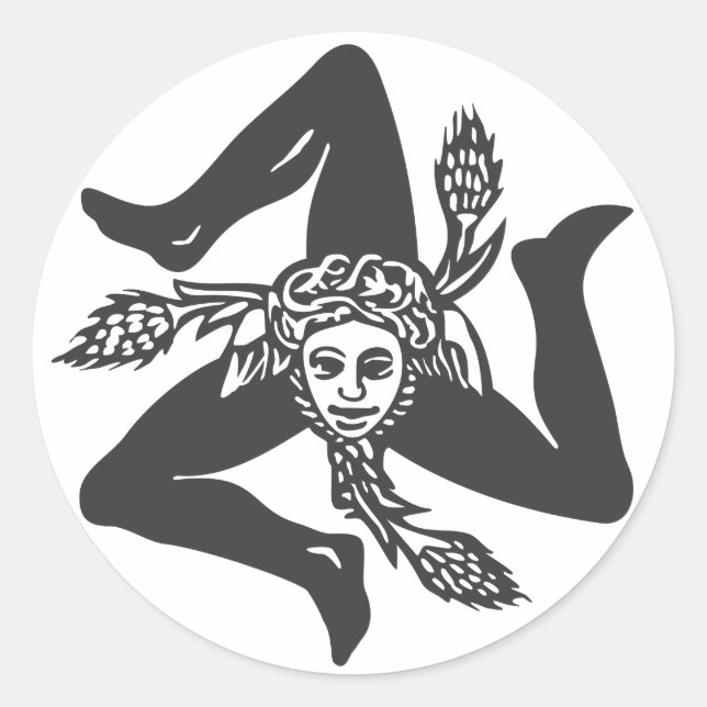 Sticker Rond Adesivo Circolare TRINACRIE (Devant)