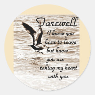 Sticker Rond Adieu_