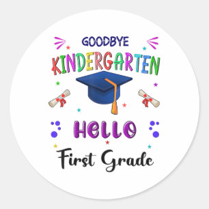 Sticker Rond Adieu maternelle Graduation Cl 2025 1ère année