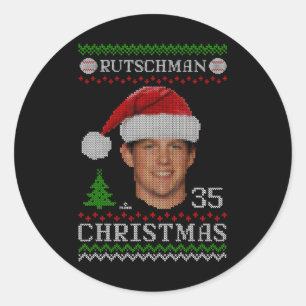 Sticker Rond adley rutschman baltimore sueur de noël de basebal