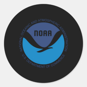 Sticker Rond Administration Océanique Et Atmosphérique National