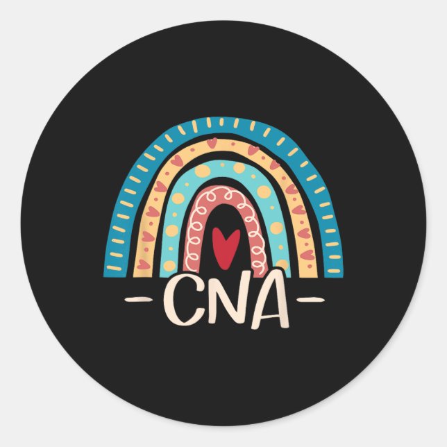 Sticker Rond Adn - Semaine d'appréciation Certified Nursing Ist (Devant)