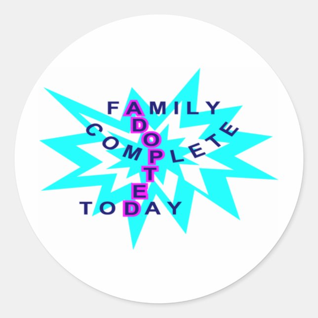 Sticker Rond Adopté12000 (Devant)