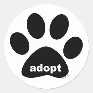 Sticker Rond Adopter