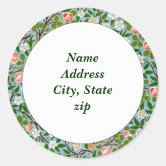 Sticker Rond Adresse Spring Blossoms