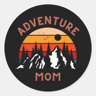 Sticker Rond Adventure Maman