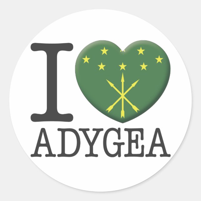Sticker Rond Adygea (Devant)