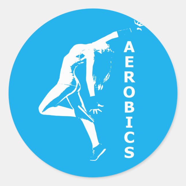 Sticker Rond Aérobic (Devant)