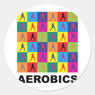 Sticker Rond Aérobic