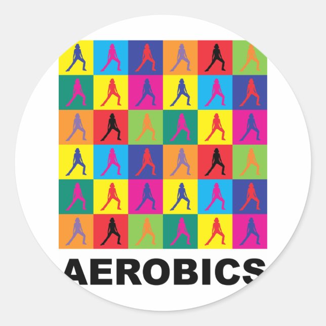 Sticker Rond Aérobic (Devant)