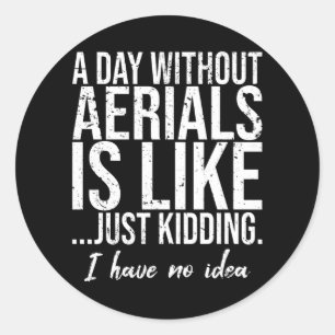 Sticker Rond Aéros drôle idée cadeau sportif