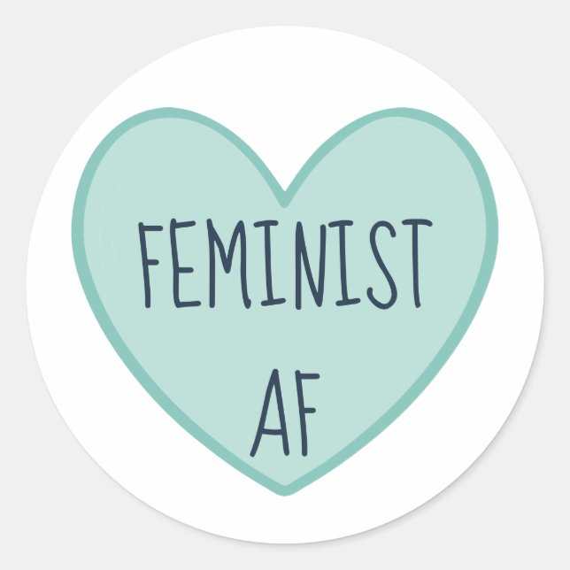 Sticker Rond "AF féministe" (Devant)
