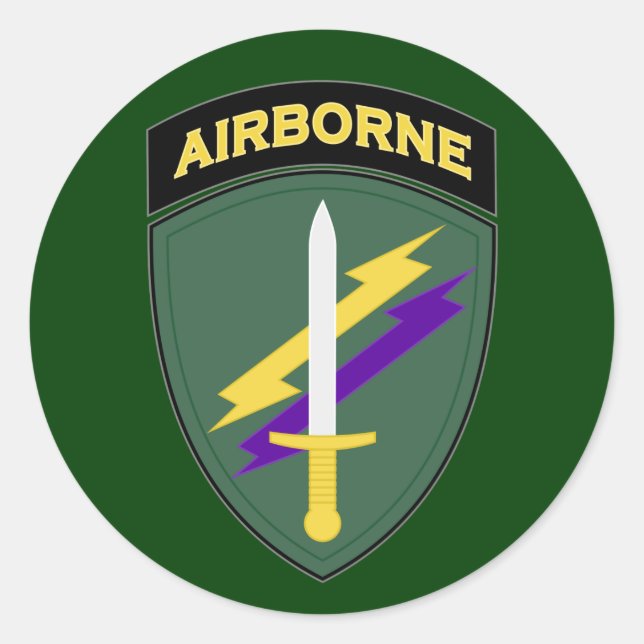 Sticker Rond Affaires civiles et opérations psychologiques SSI (Devant)