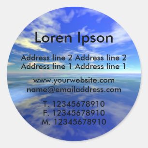 Sticker Rond Affaires maritimes et du ciel / Profil