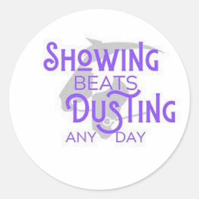 Sticker Rond Affichage Des Beats Dusting (Devant)