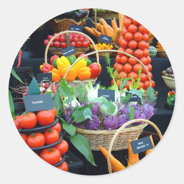 Sticker Rond AFFICHAGE VÉGÉTALE ~ Scellers/Stickers Enveloppe (Devant)