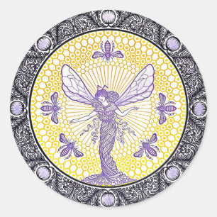 Sticker Rond Affiche publicitaire vintage par Kramer