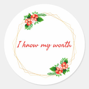 Sticker Rond affirmations motivationnelles pour la vie