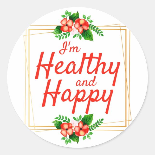 Sticker Rond affirmations positives citations pour le travail e (Devant)