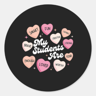 Sticker Rond Affirmations positives pour enseignants Saint-Vale