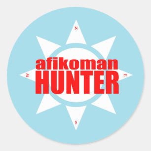 Sticker Rond Afikoman Hunter