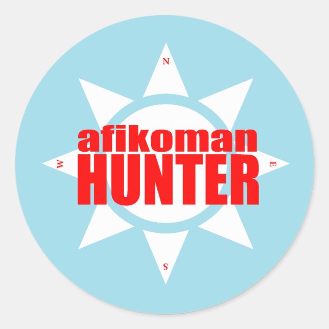 Sticker Rond Afikoman Hunter (Devant)