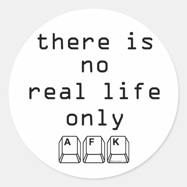 Sticker Rond AFK uniquement (Devant)