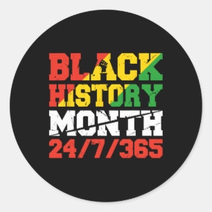 Sticker Rond African Pride JunetDix Mois de l'histoire des Noir