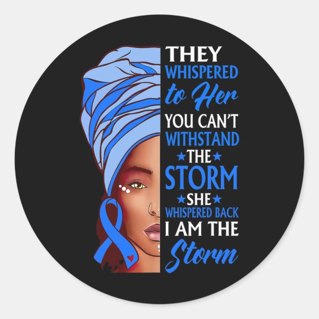 Sticker Rond African Woman Afro I (Devant)