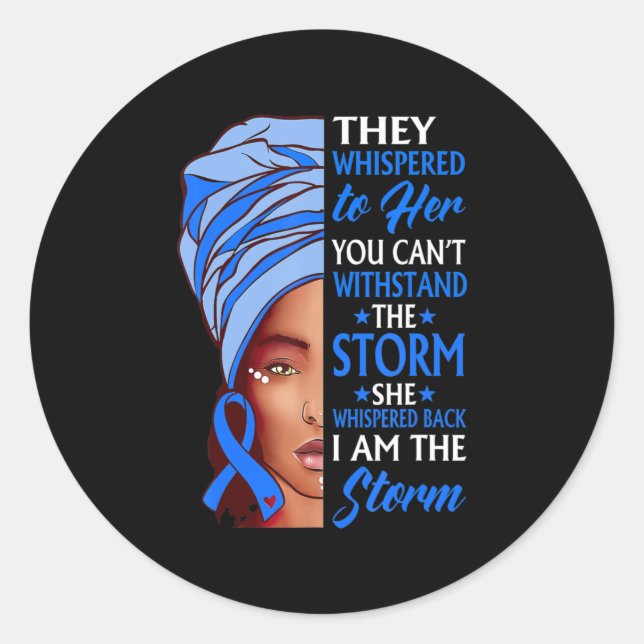 Sticker Rond African Woman Afro I (Devant)